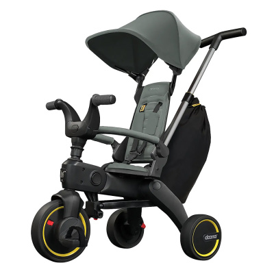Детский складной трёхколёсный велосипед Doona Liki Trike S3 Slate Green 1